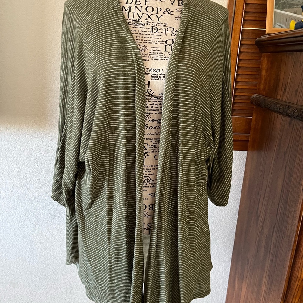 Apt 9 Olive Green Knit Cardigan